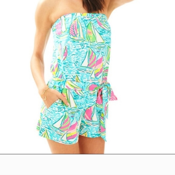 Lilly Pulitzer You Gotta Regatta Romper - Picture 4 of 4